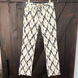 Free People Indigo Skies Crop Flare Jeans